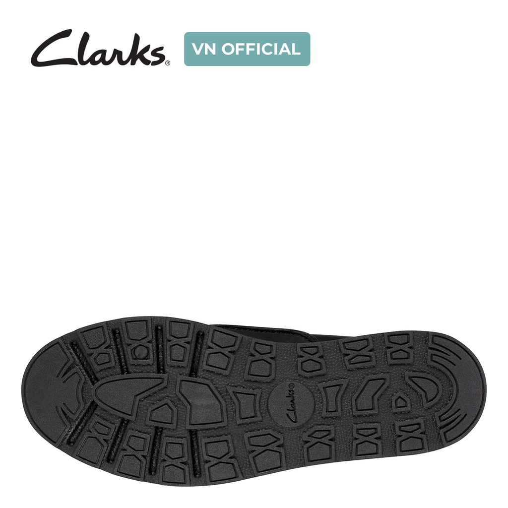 Giày Thể Thao Da Nữ CLARKS Trace Walk màu Đen