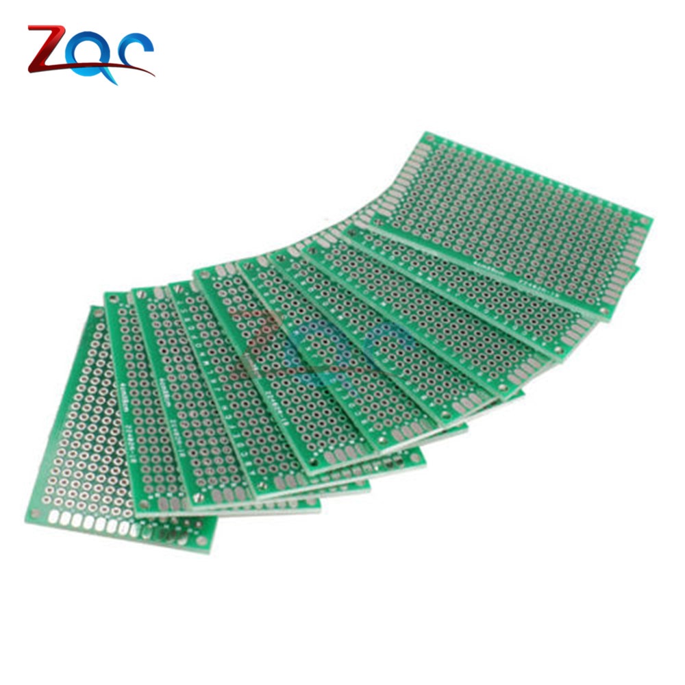 Set 2 Bảng Mạch Pcb Hai Mặt 4x6cm Fr-4 4cm X 6cm 40mm X 60mm 4x6cm