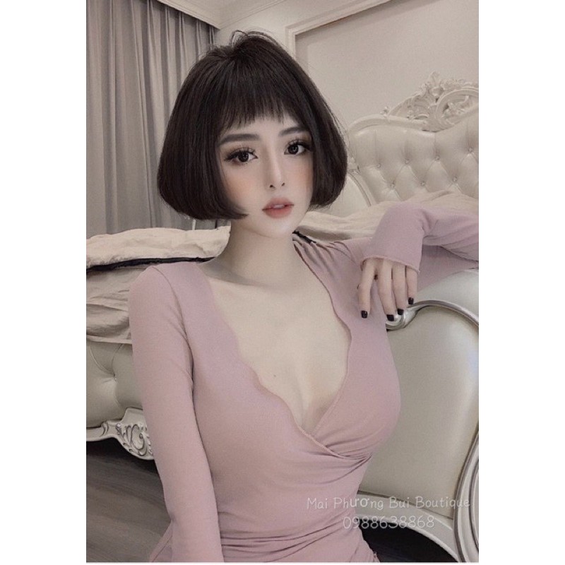 [ Mã WASTAPR giảm 10K đơn 50K] Áo thun tay dài đắp chéo - CAROTSHOP | BigBuy360 - bigbuy360.vn