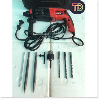 Máy khoan đục bê tông Maktec 2-26 - Tặng Đầu khoan Sắt, Gỗ - 5 mũi khoan đục