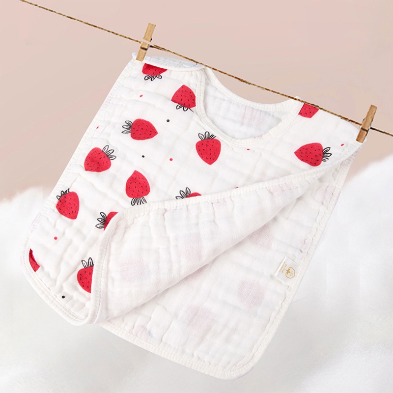 Khăn Lau Nước Bọt Chất Liệu Cotton Gạc Mềm In Họa Tiết Hoạt Hình Cho Bé Sơ Sinh