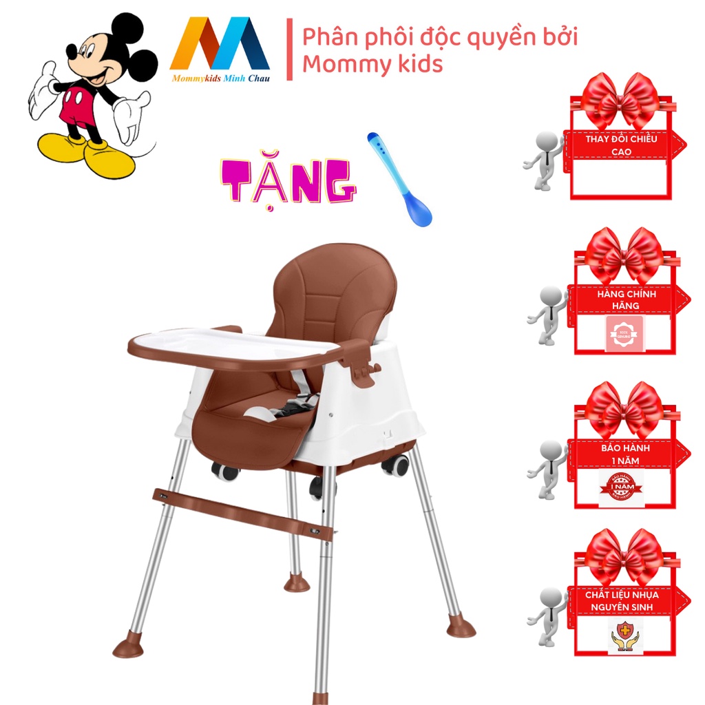 Ghế ăn dặm Mommykids Minh Chau - Nhựa nguyên sinh an toàn cho bé
