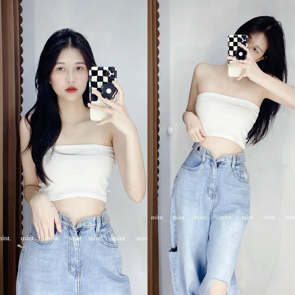 Áo ống trơn bozip ảnh thật