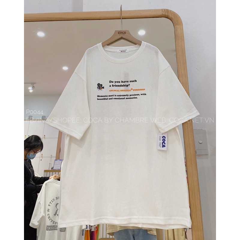 [P0044] Áo thun áo phông UNUSUAL form rộng unisex vải cotton mỏng mát (Có sẵn/ảnh thật)
