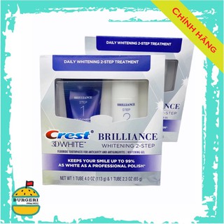 Bộ sản phẩm làm trắng răng Crest 3D White Brilliance Mỹ