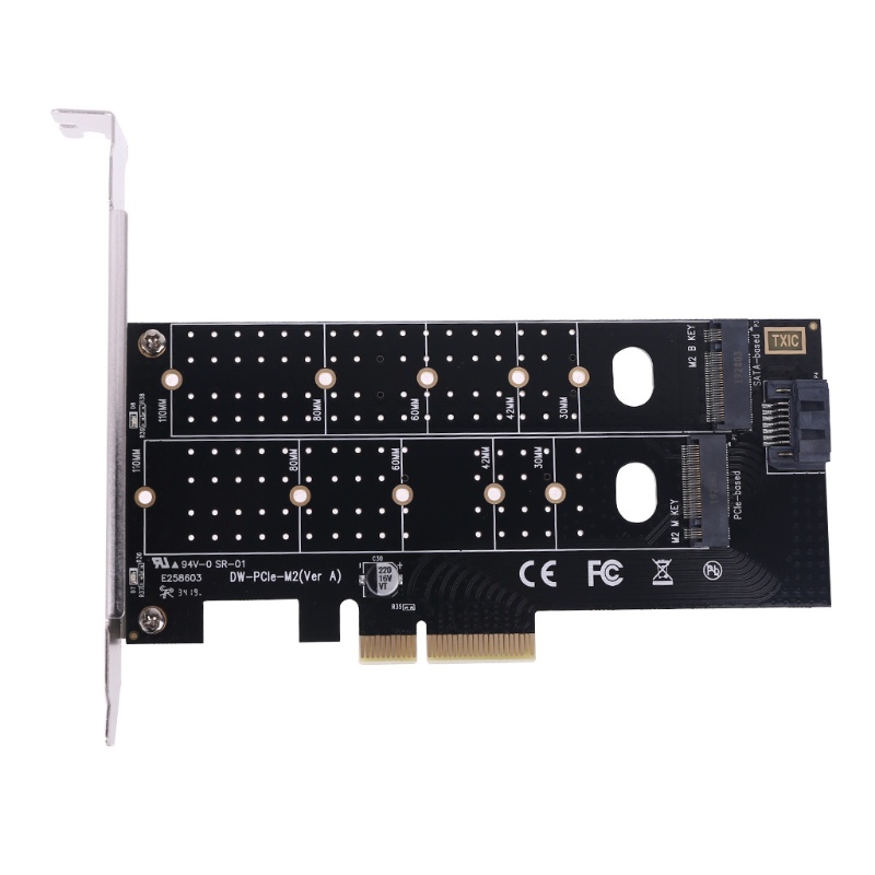 Card Mở Rộng Pcie To M2 M.2 Dual Nvme Ssd Ngff M Key B Key Sata Riser | BigBuy360 - bigbuy360.vn