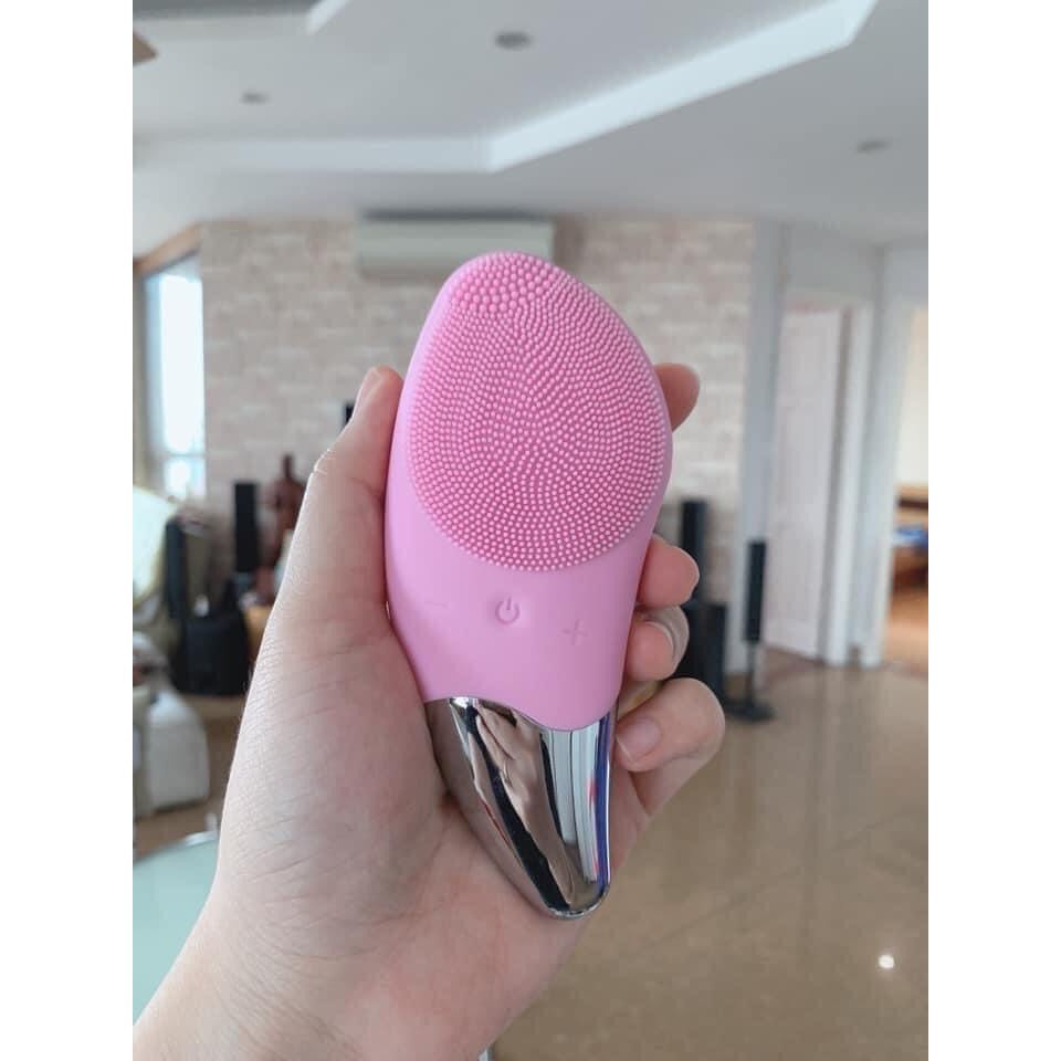 Máy Rửa Mặt SONIC FACIAL BRUSH, làm sạch sâu, Chống Lão Hóa Và Nâng Cơ Da, Tốc Độ Tích Hợp Sóng siêu âm