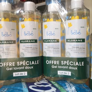 Sữa tắm klorane bebe 500ml Pháp mẫu mới