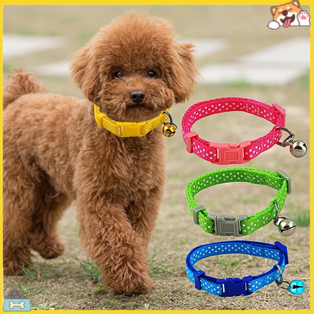 Vòng Cổ Họa Tiết Chấm Bi Cho Thú Cưng