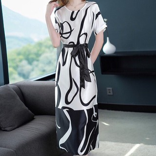 Đầm Suông Cột Eo Sang Đẹp MSNN1358