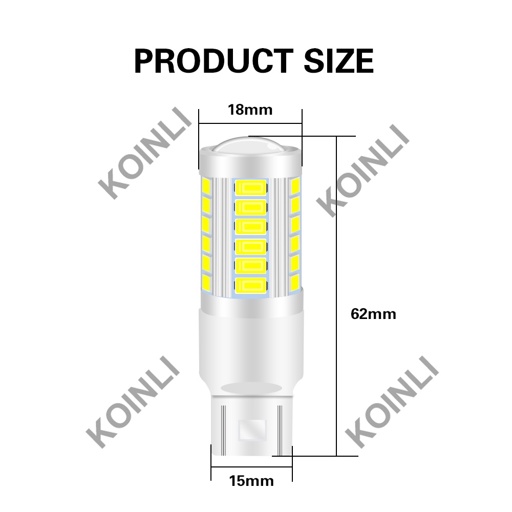 Bóng đèn LED T20 33SMD 1156 P21W BA15S 1157 BAY15D 7440 7443 5730 5630 DC màu trắng/đỏ/vàng cho xe hơi