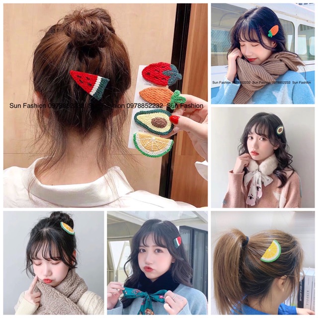 Kẹp tóc mái tóc con nhiều hình dễ thương