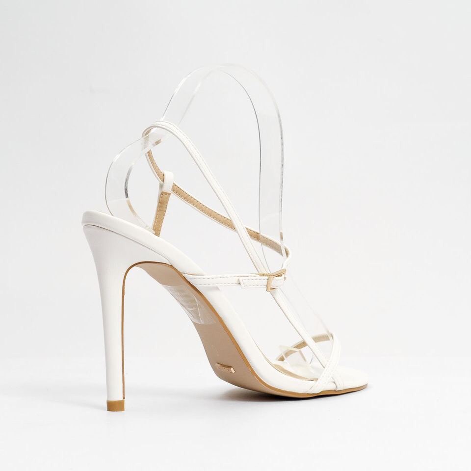 Sandal quai mảnh gót nhọn 11cm