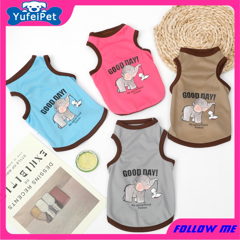 Áo Thun MùA Hè, HọA TiếT HoạT HìNh Cho Thú Cưng