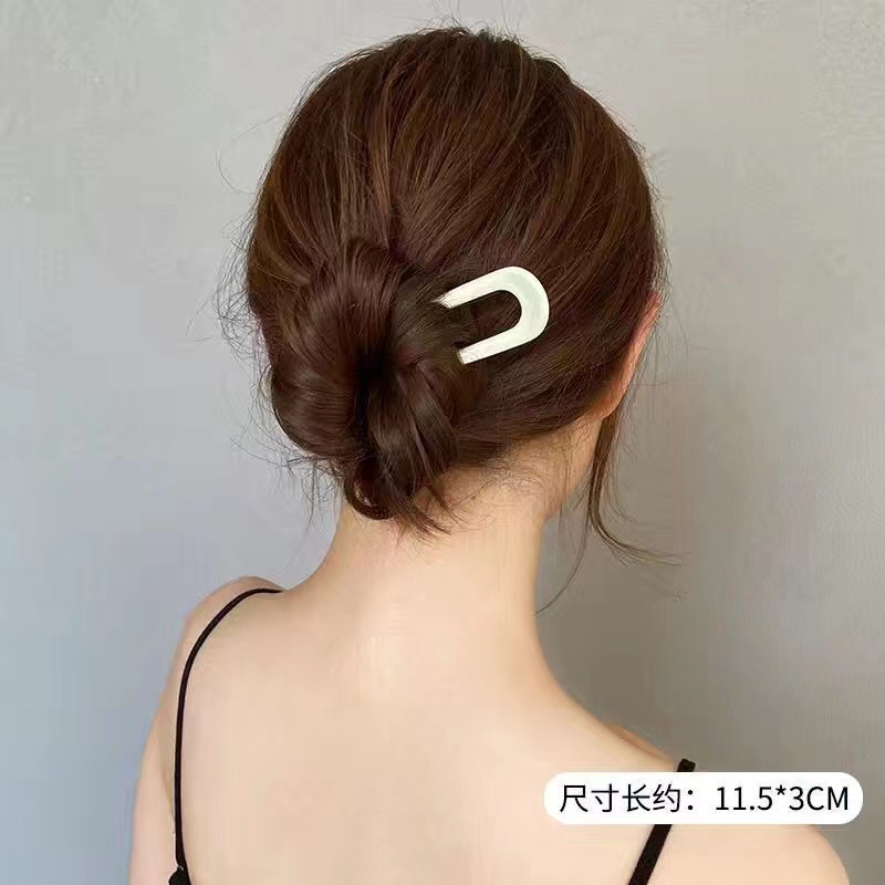 Kẹp Tóc Đính Bóng Tròn Đơn Giản Thời Trang Trung Hoa