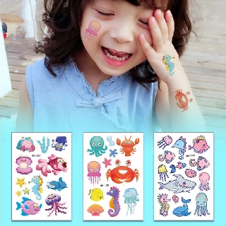 1 Tấm Nhãn Dán Hình Xăm Chống Thấm Nước Tạm Thời Cho Trẻ Em Trang Trí Tiệc Sinh Nhật (Gửi Ngẫu Nhiên)