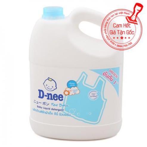 Nước giặt xả Dnee cho bé 3000ml Thái Lan màu XANH DƯƠNG
