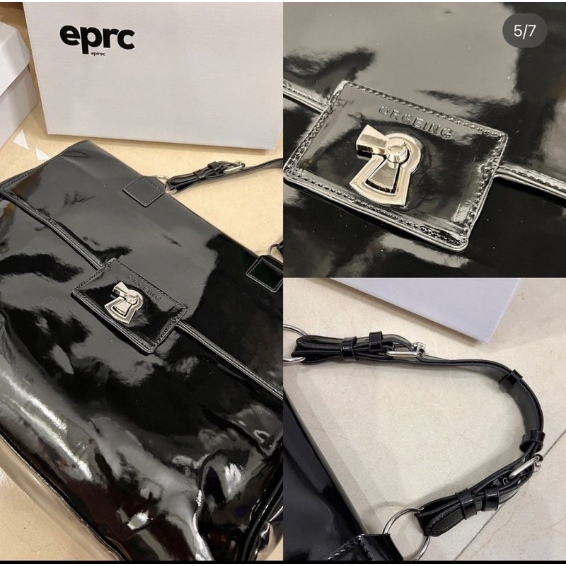 Túi xách đeo chéo da bóng cỡ lớn