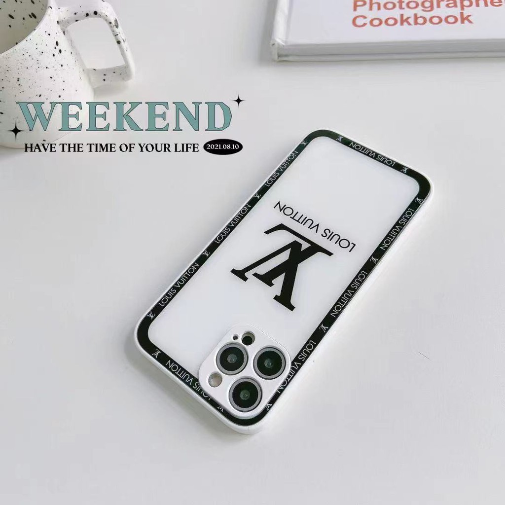 Ốp điện thoại in logo LV cho iPhone 13ProMax 13 13pro 11ProMax 11 7 8 SE 7plus 8plus X XS XR XSMAX 12 12Pro 12ProMax