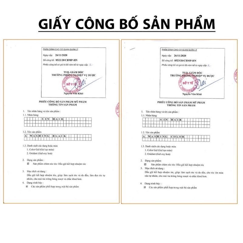 (Cam kết Chính hãng) Dầu gội phủ bạc Sinhair nhân sâm Nhật Bản