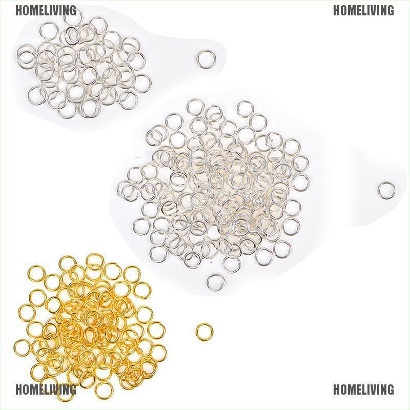 Set Khuyên Xỏ Lỗ 3 / 4 / 6mm Màu Vàng / Bạc Dùng Làm Trang Sức DIY