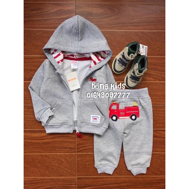 Bộ Nỉ Bé Trai Xe Cứu Hỏa Gymboree