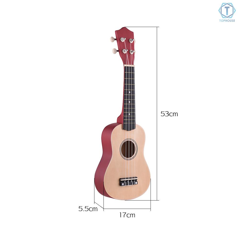 Đàn Ukulele Soprano 21 Inch Bằng Gỗ Cho Người Mới Bắt Đầu