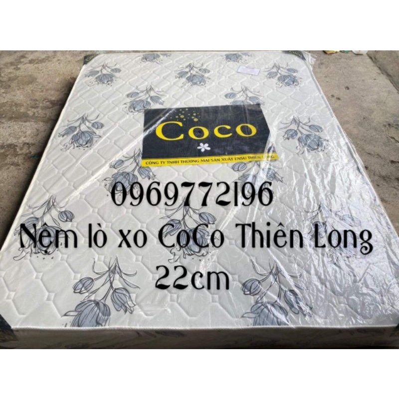 Nệm lò xo COCO full size dày 20cm bọc 2 lớp bông - bảo hành 5 năm