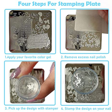 Bộ Dụng Cụ Vẽ Móng Tay Bằng Silicone Trong Suốt Nhỏ Trong Suốt Bộ Công Cụ Vẽ Móng Nghệ Thuật