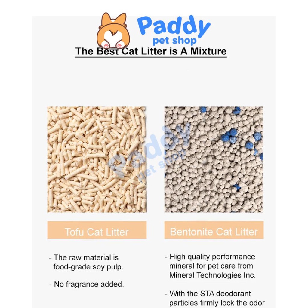 Cát Vệ Sinh Mèo Cature Bentonite Mix Đất Sét &amp; Đậu Nành 7L