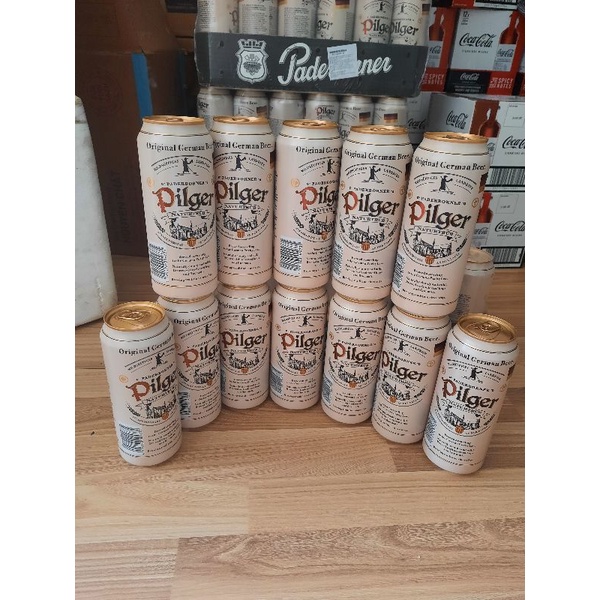 Bia Pilger 5% của Đức thùng 24 lon, 500ml