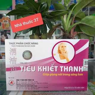 Tiêu Khiết Thanh hỗ trợ điều trị viêm thanh quản, khản tiếng, giúp giọng nói trong sáng hơn.