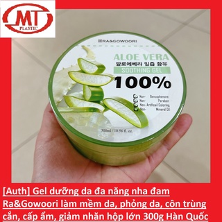 [Chính hãng-giá sỉ] gel dưỡng cấp ẩm tái tạo da Ra & Gowoori chiết xuất nha đam Hàn Quốc hộp 300g