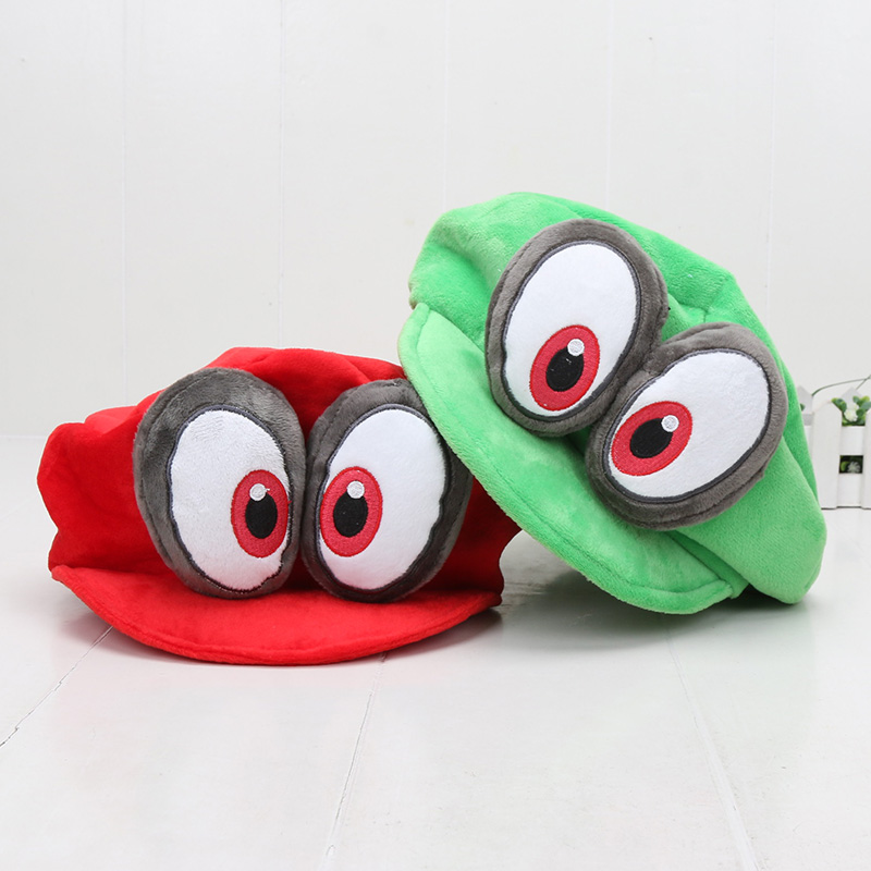 Nón đội hóa trang Super Mario bằng vải lông mềm mại vui nhộn cho trẻ