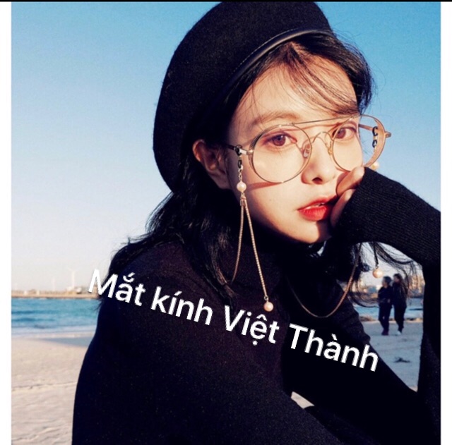 Dây đeo kính kim loại SIÊU CHẤT hạt châu nhân tạo chain kính