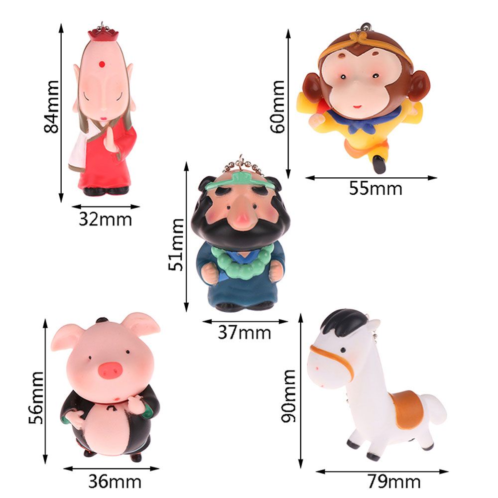 Móc khóa hình Tây Du Kí hoạt hình dễ thương