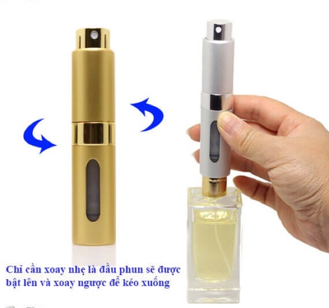 Ống Lọ Chiết Nước Hoa 8ml Dạng Xoay Phong Cách | Thế Giới Skin Care