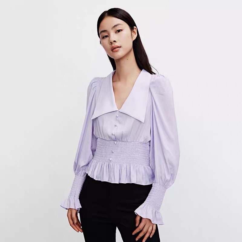 Áo lụa tím Urban Revivo