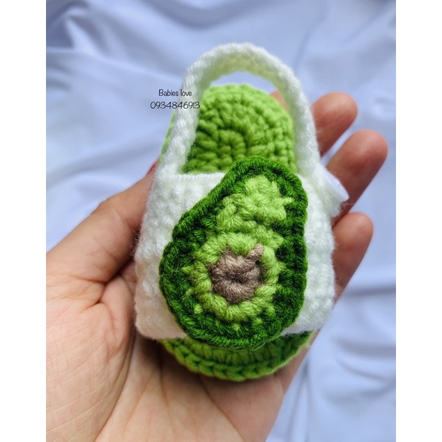 Giày sandal, giày quai hậu quả bơ cho bé 0-18m