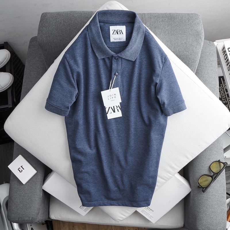 Áo thun nam polo có cổ ZR thun cao cấp thấm hút tốt
