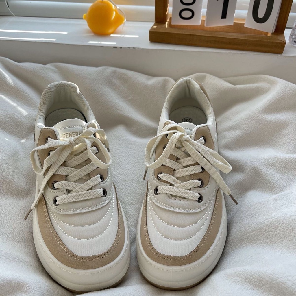 Giày thể thao ulzzang đế bánh mì phong cách Hàn Quốc