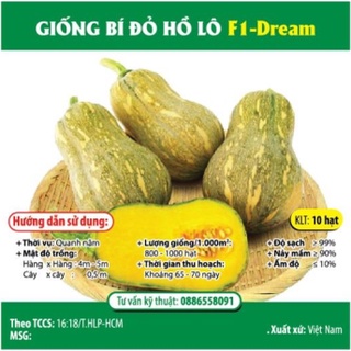 Hạt giống bí đỏ hồ lô f1 hóa nông