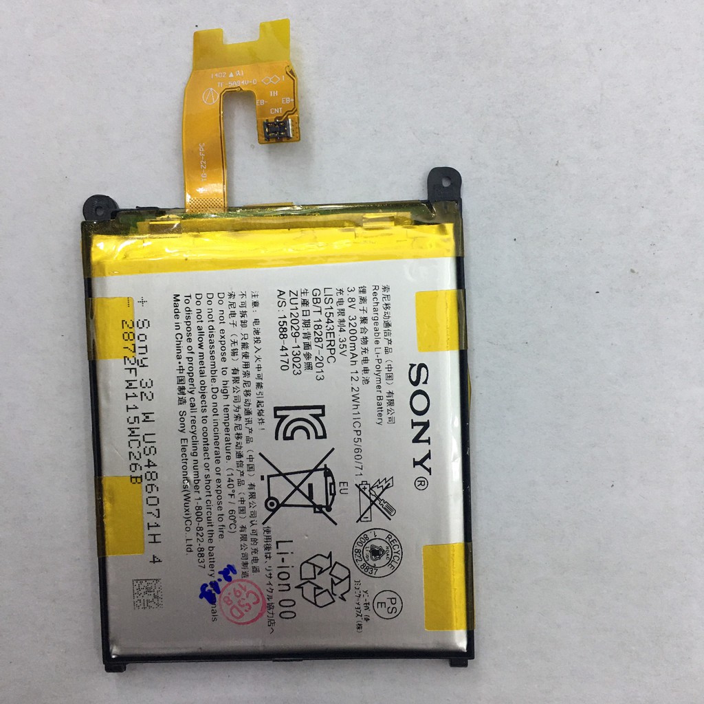 Pin Xịn Sony Xperia Z2, D6502, D6503,D6543 , Dung Lượng 3200mAh