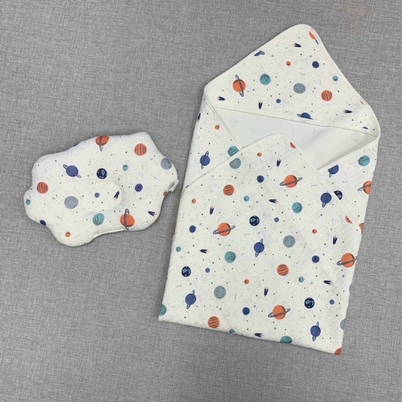 Ủ sơ sinh của Huson baby mềm mịn, thấm mút mồ hôi