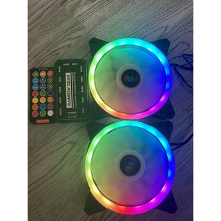 Bộ  5 Fan led RGB + hub