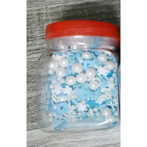 Lọ 100g kẹo bi đường trang trí bánh kem, kẹo bông đường trang trí | BigBuy360 - bigbuy360.vn