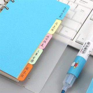 Set 5 tab phân trang A5/A6 6 lỗ