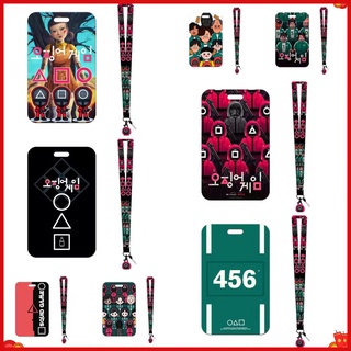 squid game Dây đeo thẻ id/thẻ id tiện dụng card holder nam