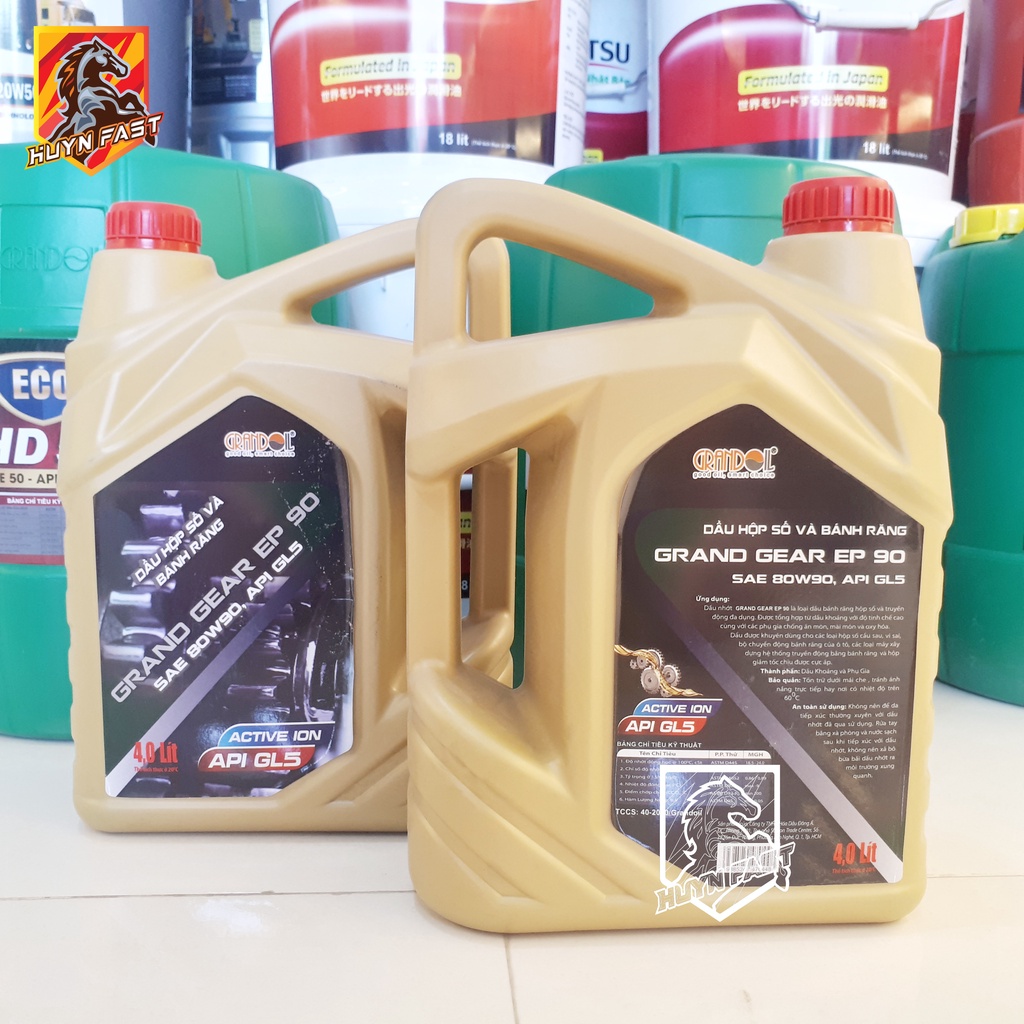 DẦU NHỚT HỘP SỐ BÁNH RĂNG GRANDOIL GEAR EP90 80W90 API-GL5