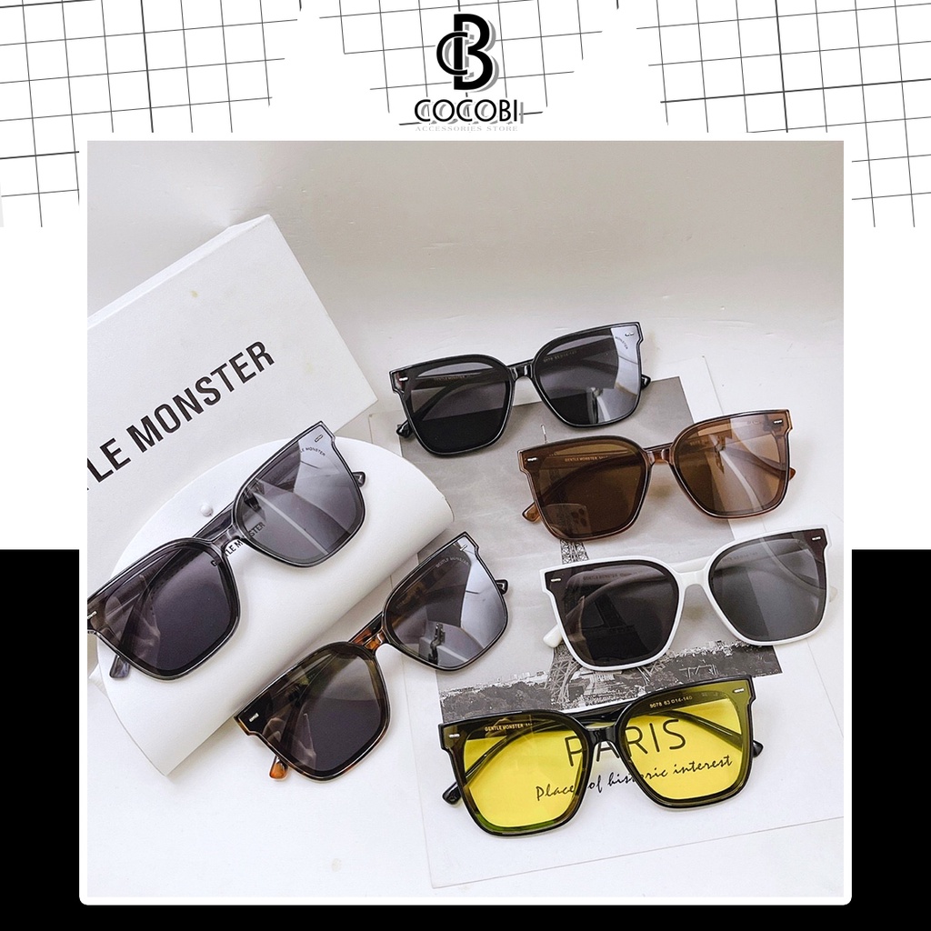 Kính Mát Thời Trang GM (Kính Chữ V) Form Unisex Cá Tính Tròng Polarized Chống Vỡ Chống Tia Uv - CBKMF 9